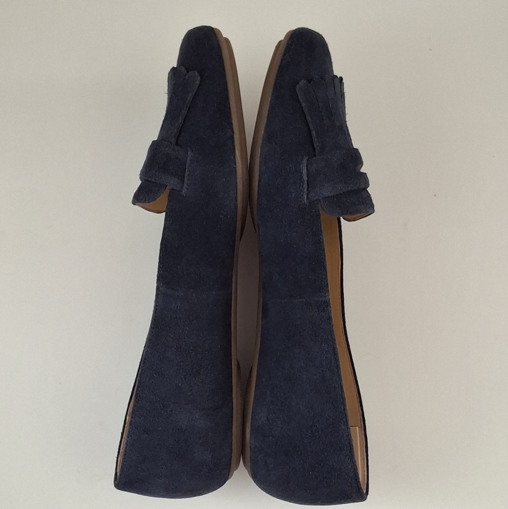 TALBOTS "Becca" Kilte Driving Moccasin Flat Blue Suede - Size  9.5 - Picture 2 of 8